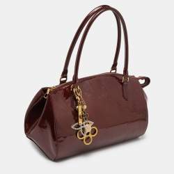 Pre Owned Louis Vuitton Rouge Fauviste Monogram Vernis Sherwood GM Bag