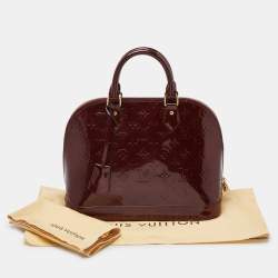 Louis Vuitton Rouge Fauviste Monogram Vernis Alma PM Bag