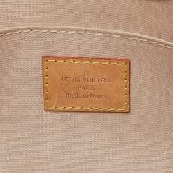 Pre Owned Louis Vuitton Rose Florentine Monogram Vernis Roxbury Drive Bag