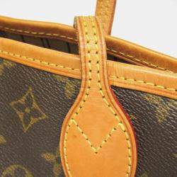 Louis Vuitton Brown Canvas PM Neverfull Tote Bag