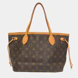 Louis Vuitton Brown Canvas PM Neverfull Tote Bag