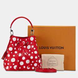 Louis Vuitton x Yayoi Kusama Red/White Leather BB NeoNoe Hobos