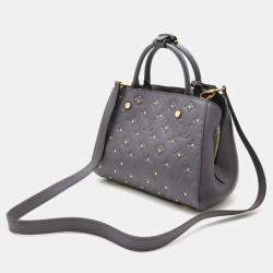 Louis Vuitton Purple Studded Monogram Empreinte Leather BB Montaigne Satchel Bag