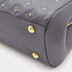 Louis Vuitton Purple Studded Monogram Empreinte Leather BB Montaigne Satchel Bag