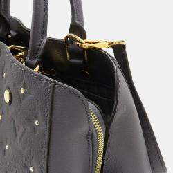 Louis Vuitton Purple Studded Monogram Empreinte Leather BB Montaigne Satchel Bag