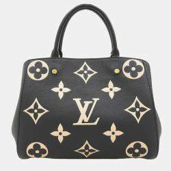 Louis Vuitton Bicolor Leather MM Montaigne Satchel Bag