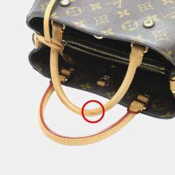 Louis Vuitton Brown Monogram Canvas BB Montaigne Satchel Bag