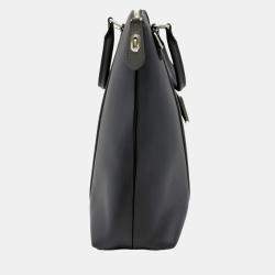 Louis Vuitton Black Leather Ombre Lockit Tote Bag