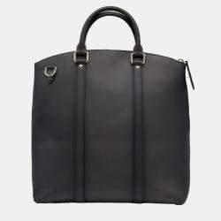 Louis Vuitton Black Leather Ombre Lockit Tote Bag