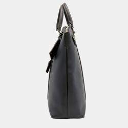 Louis Vuitton Black Leather Ombre Lockit Tote Bag