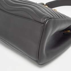 Pre Owned Louis Vuitton Black Quilted Leather New Wave Bag