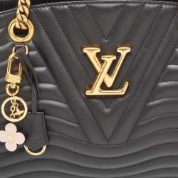 Pre Owned Louis Vuitton Black Quilted Leather New Wave Bag