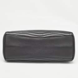 Pre Owned Louis Vuitton Black Quilted Leather New Wave Bag