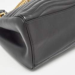 Pre Owned Louis Vuitton Black Quilted Leather New Wave Bag