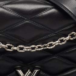 Louis Vuitton Black Leather Malletage GO-14 MM Bag