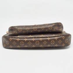 Pre Owned Louis Vuitton Khaki Monogram Canvas Multi Pochette Accessories Bag