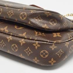 Pre Owned Louis Vuitton Khaki Monogram Canvas Multi Pochette Accessories Bag