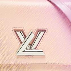 Pre Owned Louis Vuitton Orange/Purple Gradient Epi Leather Twist MM Bag