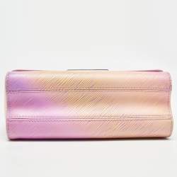 Pre Owned Louis Vuitton Orange/Purple Gradient Epi Leather Twist MM Bag