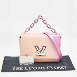 Pre Owned Louis Vuitton Orange/Purple Gradient Epi Leather Twist MM Bag