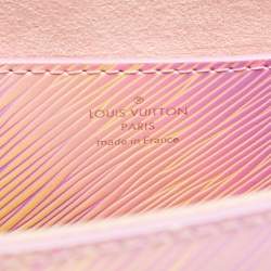 Pre Owned Louis Vuitton Orange/Purple Gradient Epi Leather Twist MM Bag