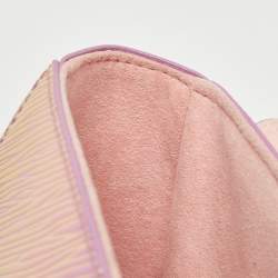 Pre Owned Louis Vuitton Orange/Purple Gradient Epi Leather Twist MM Bag