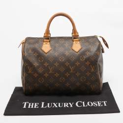 Pre Owned Louis Vuitton Monogram Canvas Speedy 30 Bag