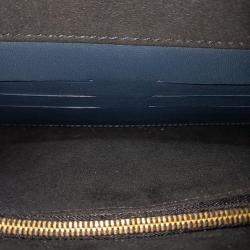 Louis Vuitton Blue Leather Capucines Clutch