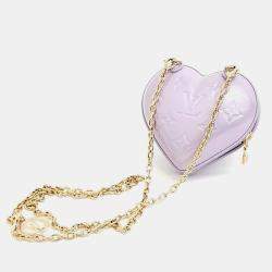 Louis Vuitton Lilac Monogram Vernis Leather Keep My Heart Shoulder Bag