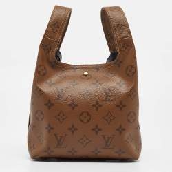 Pre Owned Louis Vuitton Black Monogram Reverse Canvas Atlantis BB Bag