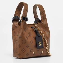 Pre Owned Louis Vuitton Black Monogram Reverse Canvas Atlantis BB Bag