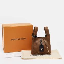 Pre Owned Louis Vuitton Black Monogram Reverse Canvas Atlantis BB Bag