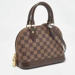 Pre Owned Louis Vuitton Damier Ebene Canvas Alma BB Bag
