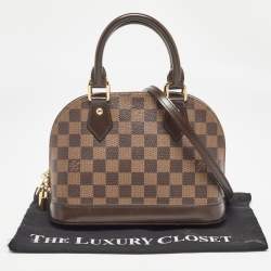 Pre Owned Louis Vuitton Damier Ebene Canvas Alma BB Bag