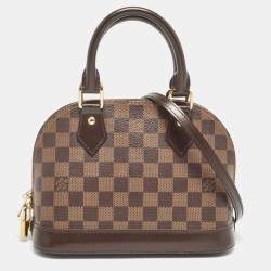 Pre Owned Louis Vuitton Damier Ebene Canvas Alma BB Bag