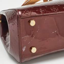 Pre Owned Louis Vuitton Rouge Fauviste Monogram Vernis Brea GM Bag