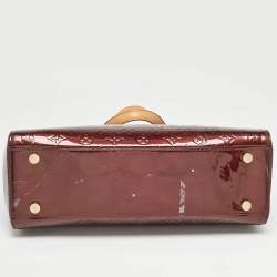 Pre Owned Louis Vuitton Rouge Fauviste Monogram Vernis Brea GM Bag