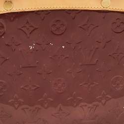 Pre Owned Louis Vuitton Rouge Fauviste Monogram Vernis Brea GM Bag