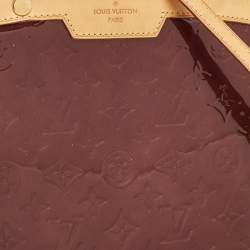 Pre Owned Louis Vuitton Rouge Fauviste Monogram Vernis Brea GM Bag