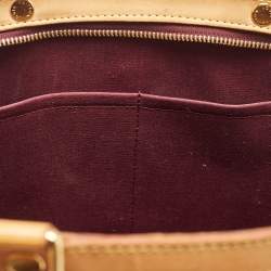Pre Owned Louis Vuitton Rouge Fauviste Monogram Vernis Brea GM Bag