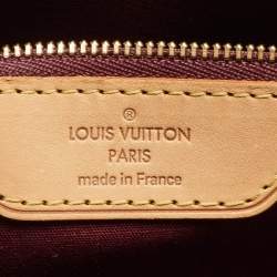 Pre Owned Louis Vuitton Rouge Fauviste Monogram Vernis Brea GM Bag