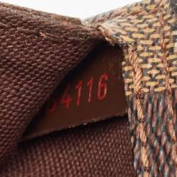 Pre Owned Louis Vuitton Damier Ebene Canvas Geronimos Bag