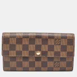 Louis Vuitton Damier Ebene Canvas Sarah Wallet