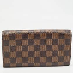 Louis Vuitton Damier Ebene Canvas Sarah Wallet