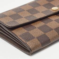 Louis Vuitton Damier Ebene Canvas Sarah Wallet