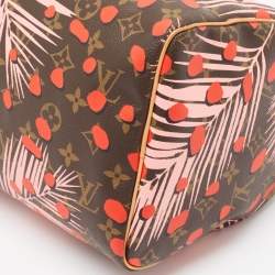 Pre Owned Louis Vuitton Monogram Canvas Limited Edition Jungle Dots Speedy 30 Bag