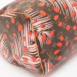 Pre Owned Louis Vuitton Monogram Canvas Limited Edition Jungle Dots Speedy 30 Bag