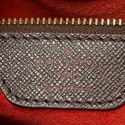 Pre Owned Louis Vuitton Damier Ebene Canvas and Leather Triana Bag