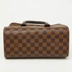 Pre Owned Louis Vuitton Damier Ebene Canvas and Leather Triana Bag