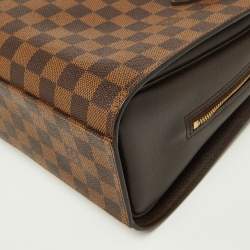 Pre Owned Louis Vuitton Damier Ebene Canvas and Leather Triana Bag